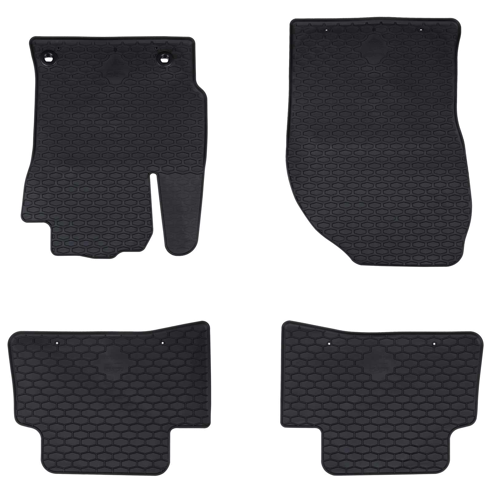 vidaXL Covor pentru mașină 4 pcs Negru Cauciuc