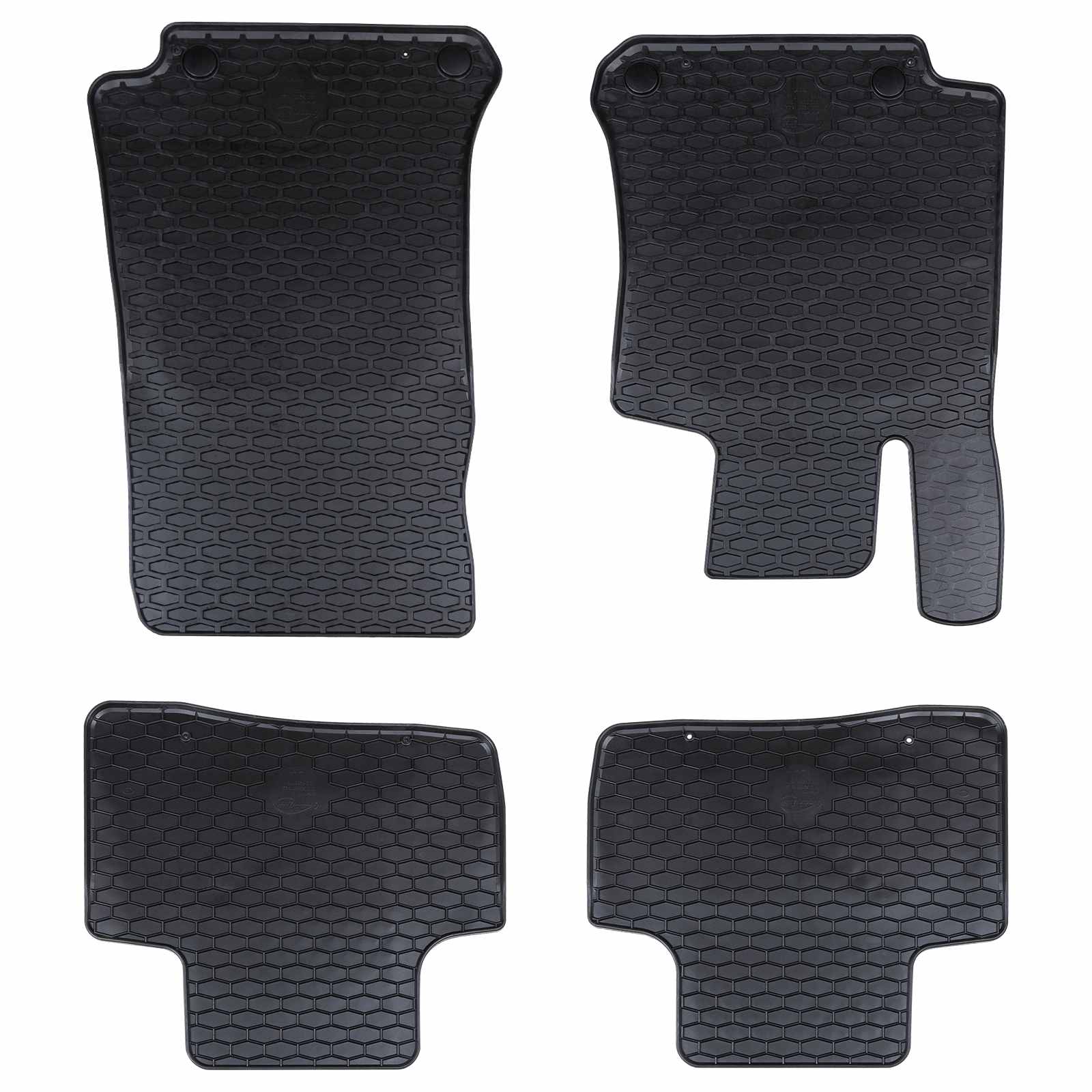 vidaXL Autofußmatte 4 pcs Schwarz Geeignet für GLC 2016-2022 Gummi
