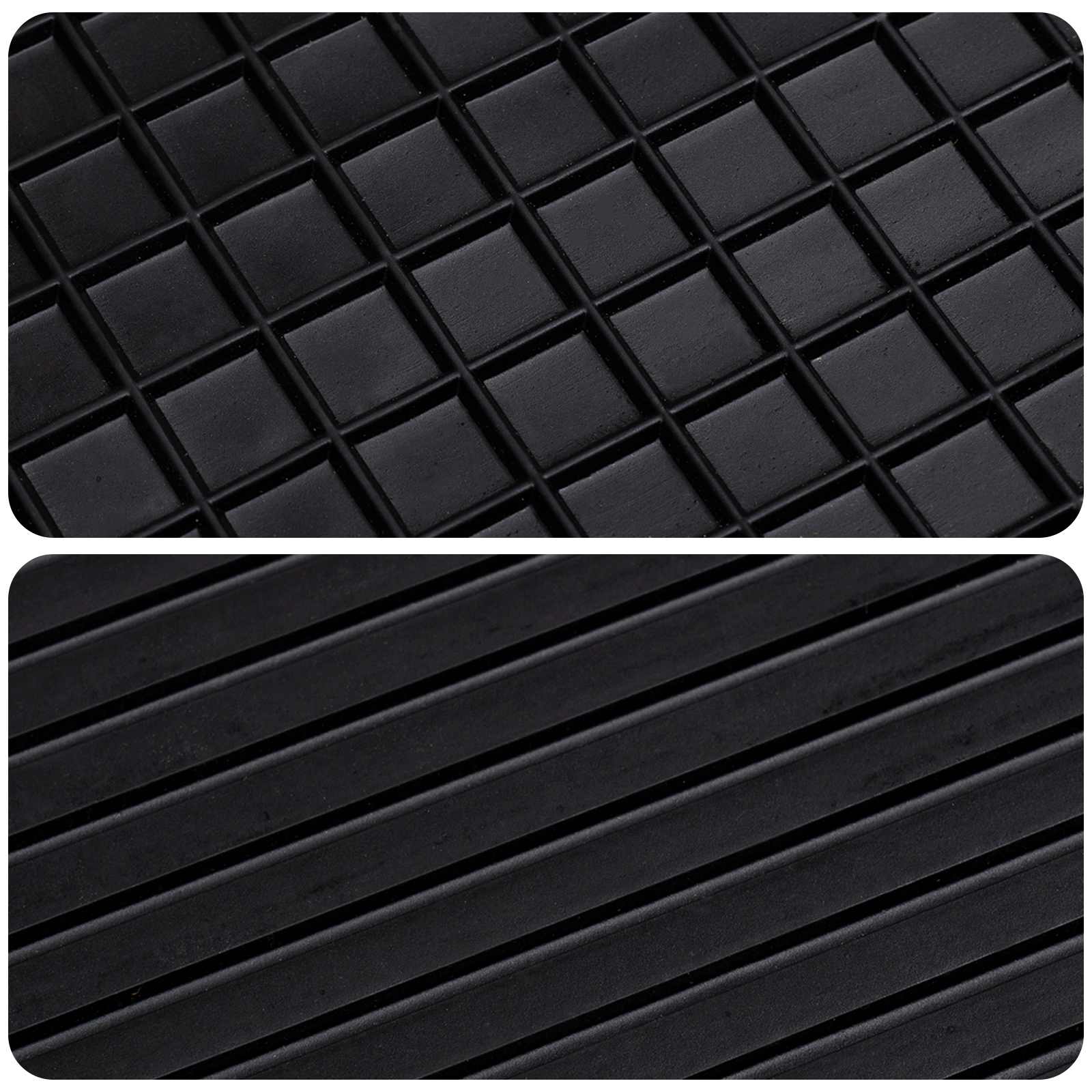 Avto preproga 4 pcs Črna primeren za VW POLO 10 / 01-09 NS Guma - slika 7