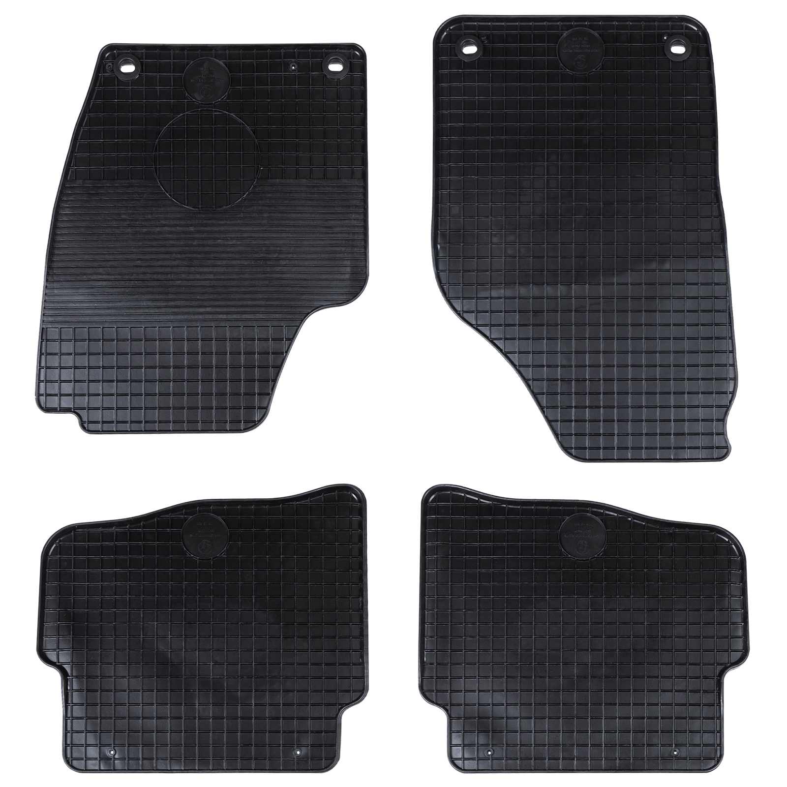 vidaXL Autofußmatte 4 pcs Schwarz geeignet für VW POLO 10 / 01-09 NS