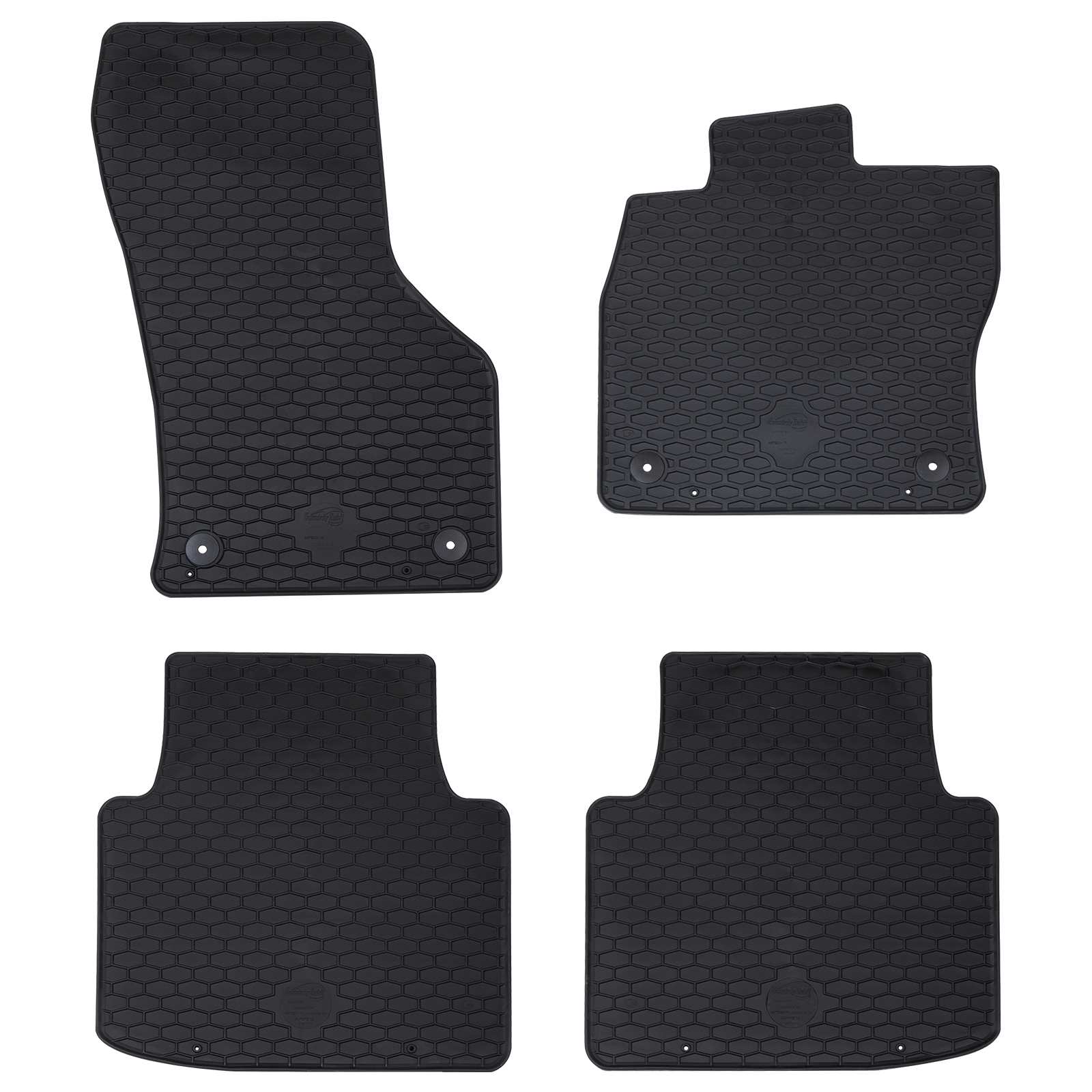 vidaXL Autofußmatte 4 pcs Schwarz passend für VW Arteon 4D Aft TPE