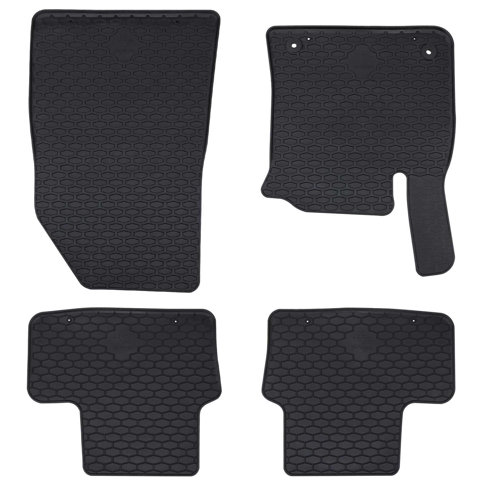vidaXL Autofußmatte 4 pcs Schwarz Geeignet für CAPTUR 2020- Gummi