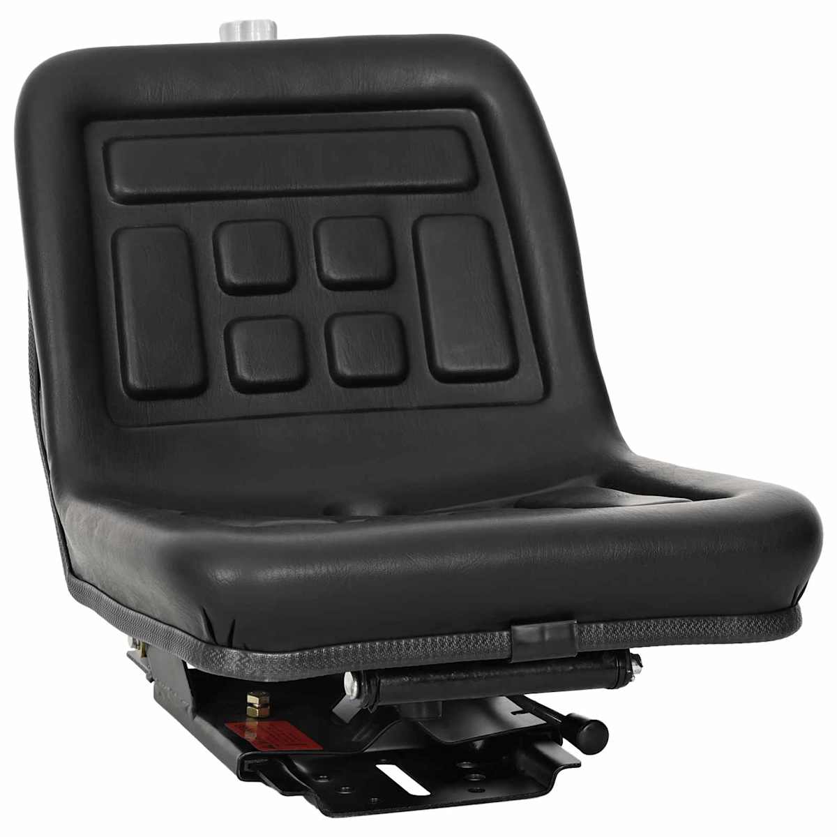 Traktor sæde med affjedring Sort 39,5 x 52 x 43 cm Stål og PVC - Billede 2
