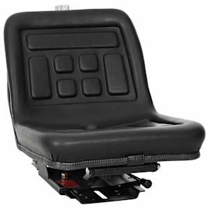 vidaXL Traktoriseat, millel on rippumine Must 39,5 x 52 x 43 cm