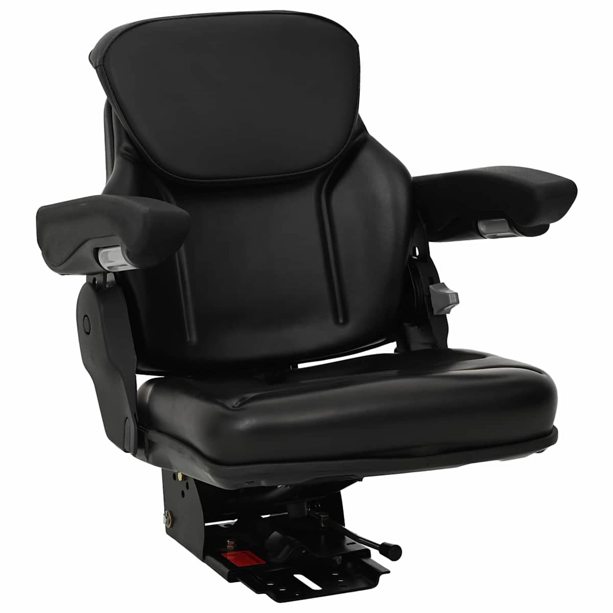 Traktor sæde med affjedring Sort 60 x 58 x 72 cm Stål og PVC - Billede 2