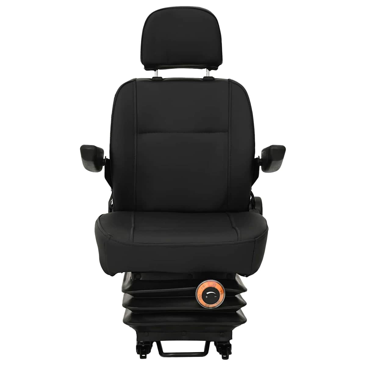 Traktor sæde med affjedring Sort 56 x 57 x 87 cm Stål og PVC - Billede 4