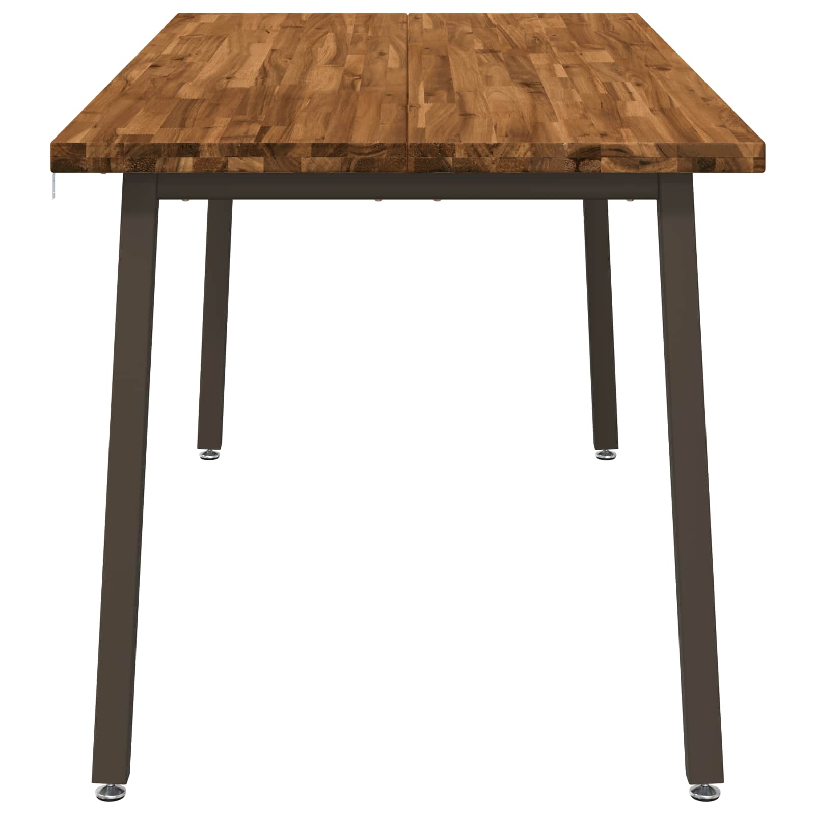 Vierkante Eettafel 160 x 70 x 75 cm Massief Acaciahout Naturel image 5
