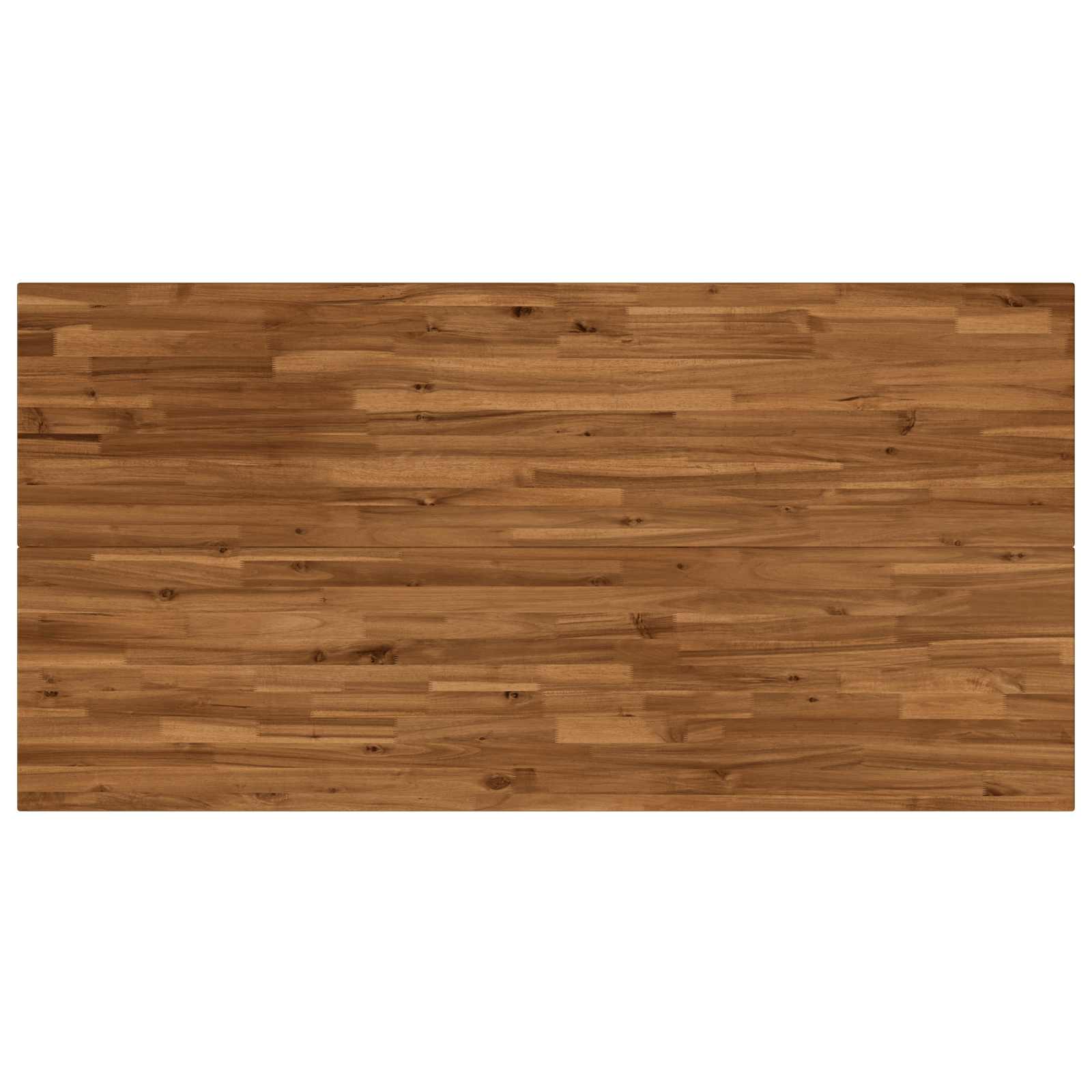 Vierkante Eettafel 160 x 70 x 75 cm Massief Acaciahout Naturel image 6