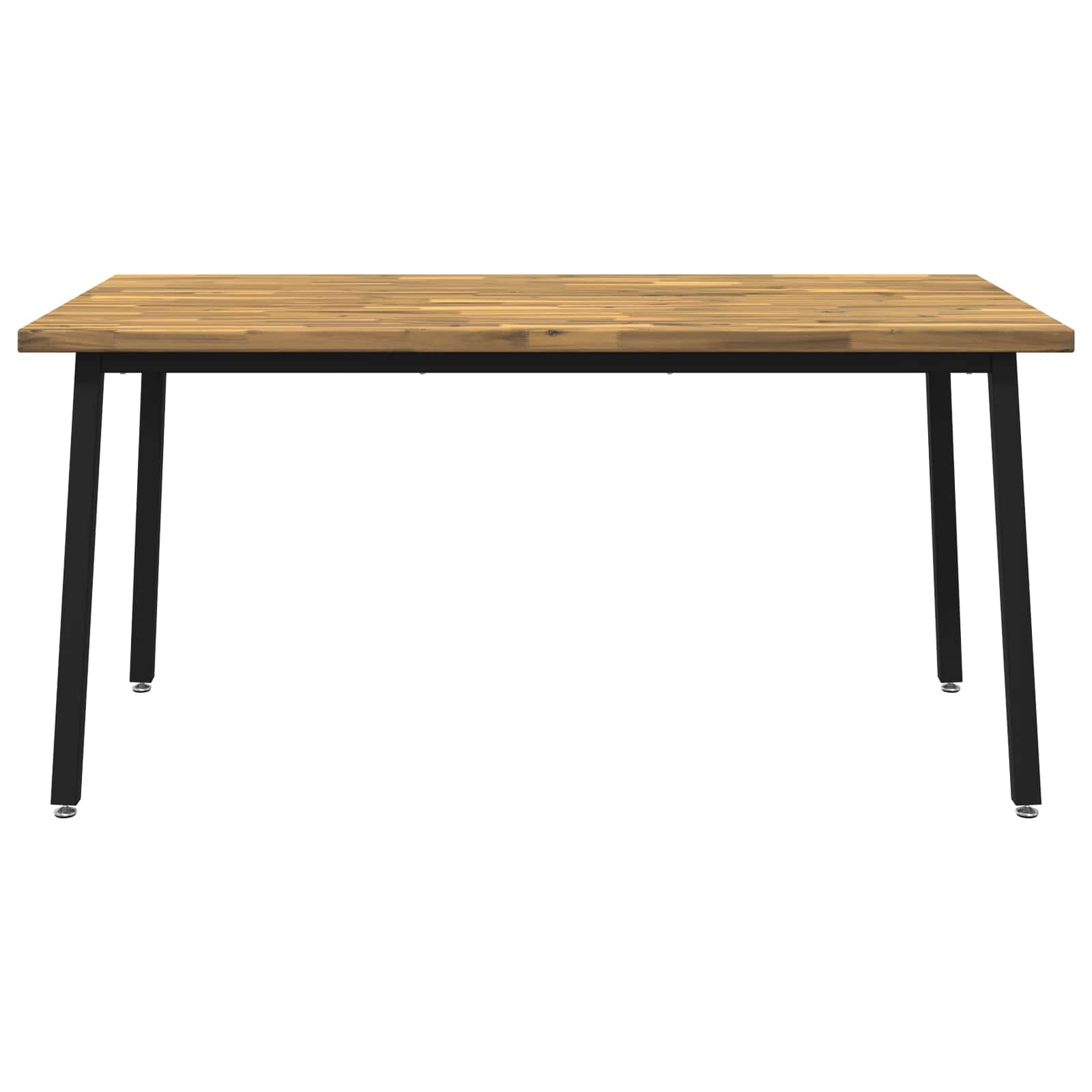Vierkante Eettafel 160 x 70 x 75 cm Massief Acaciahout Wit image 4