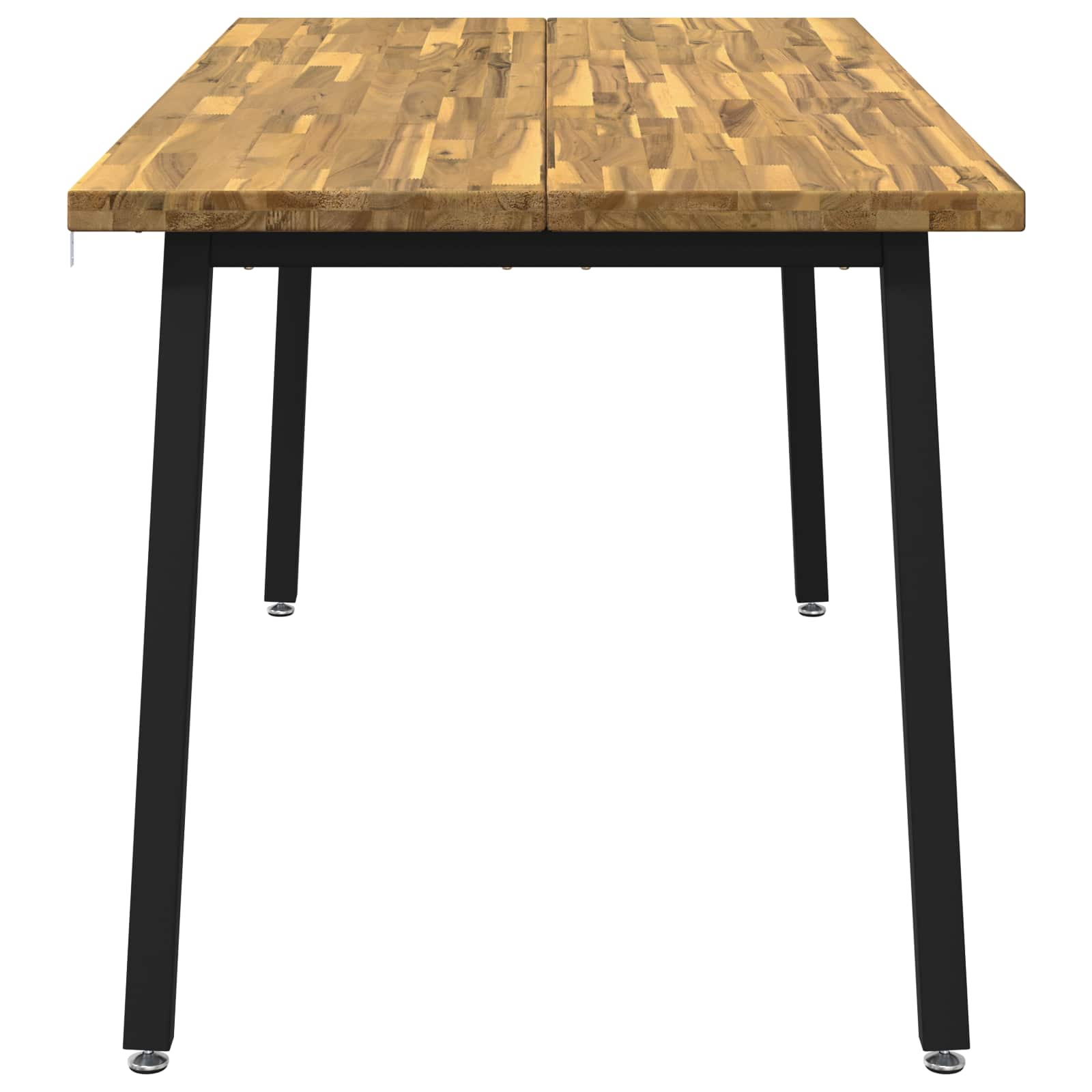 Vierkante Eettafel 160 x 70 x 75 cm Massief Acaciahout Wit image 5