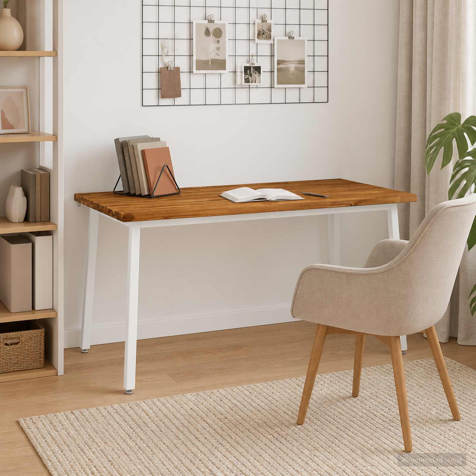 Vierkante Eettafel 160 x 70 x 75 cm Massief Acaciahout Naturel image 1