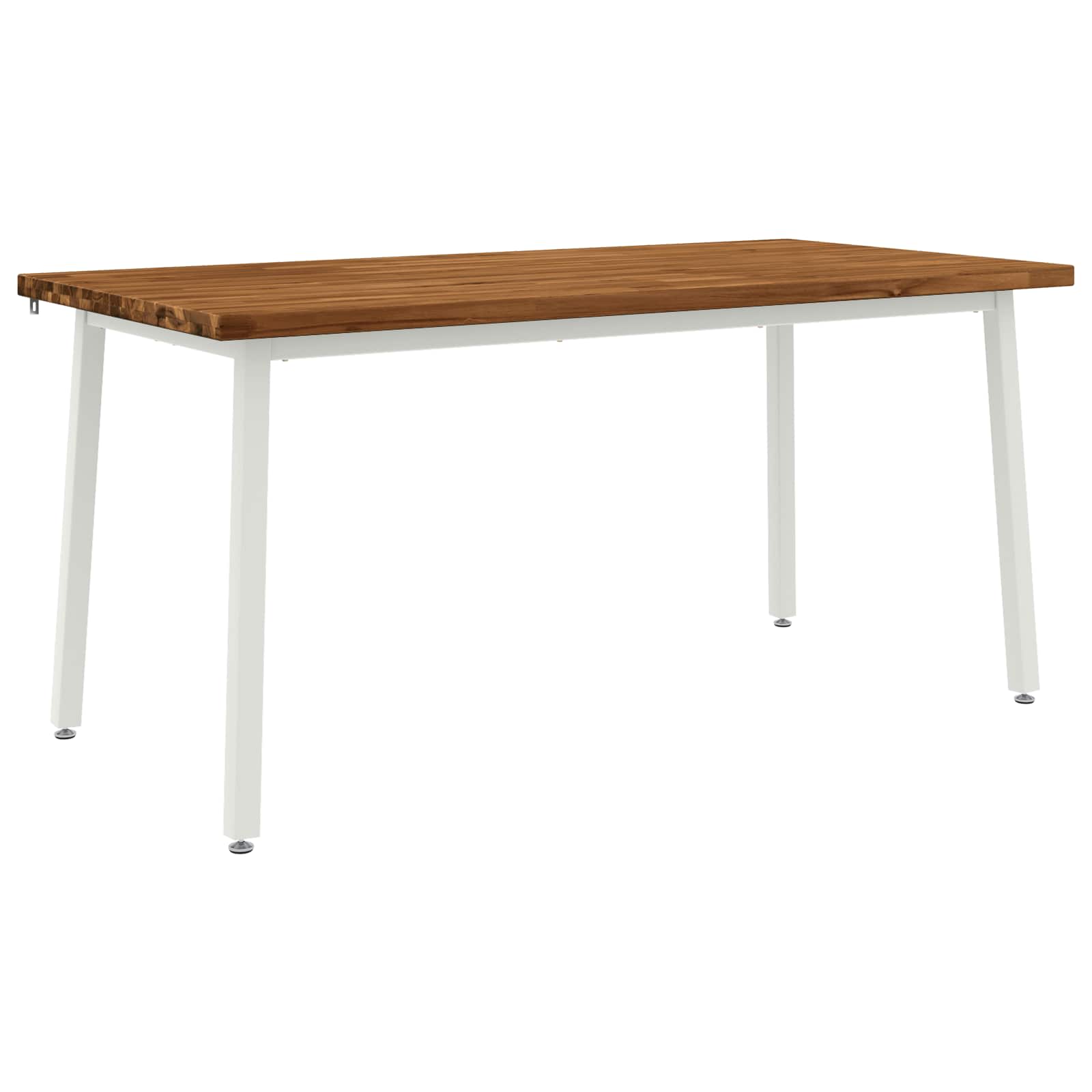 Vierkante Eettafel 160 x 80 x 75 cm Massief Acaciahout Naturel image 2