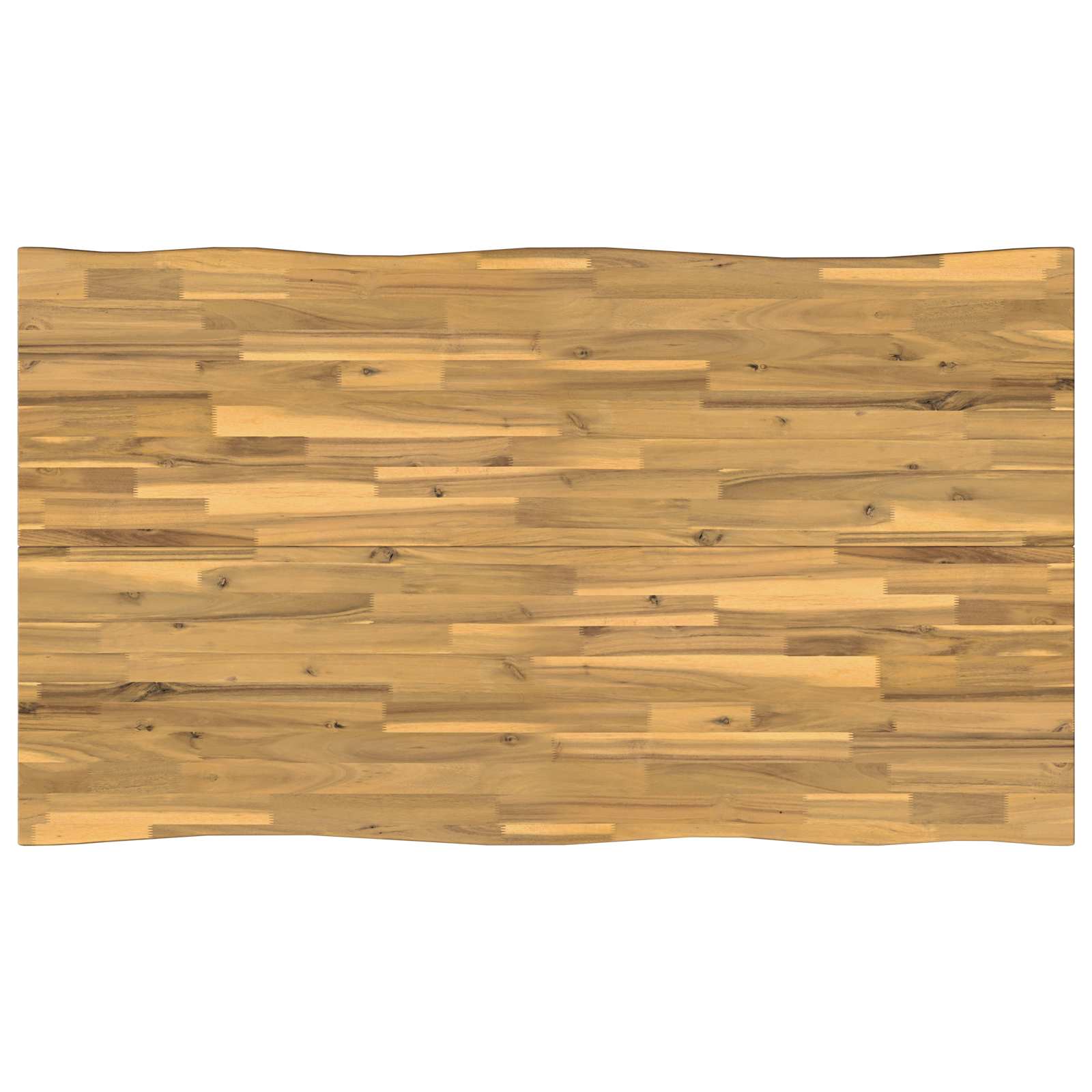 Live Edge Eettafel 140 x 80 x 75 cm Massief Acaciahout Wit image 6