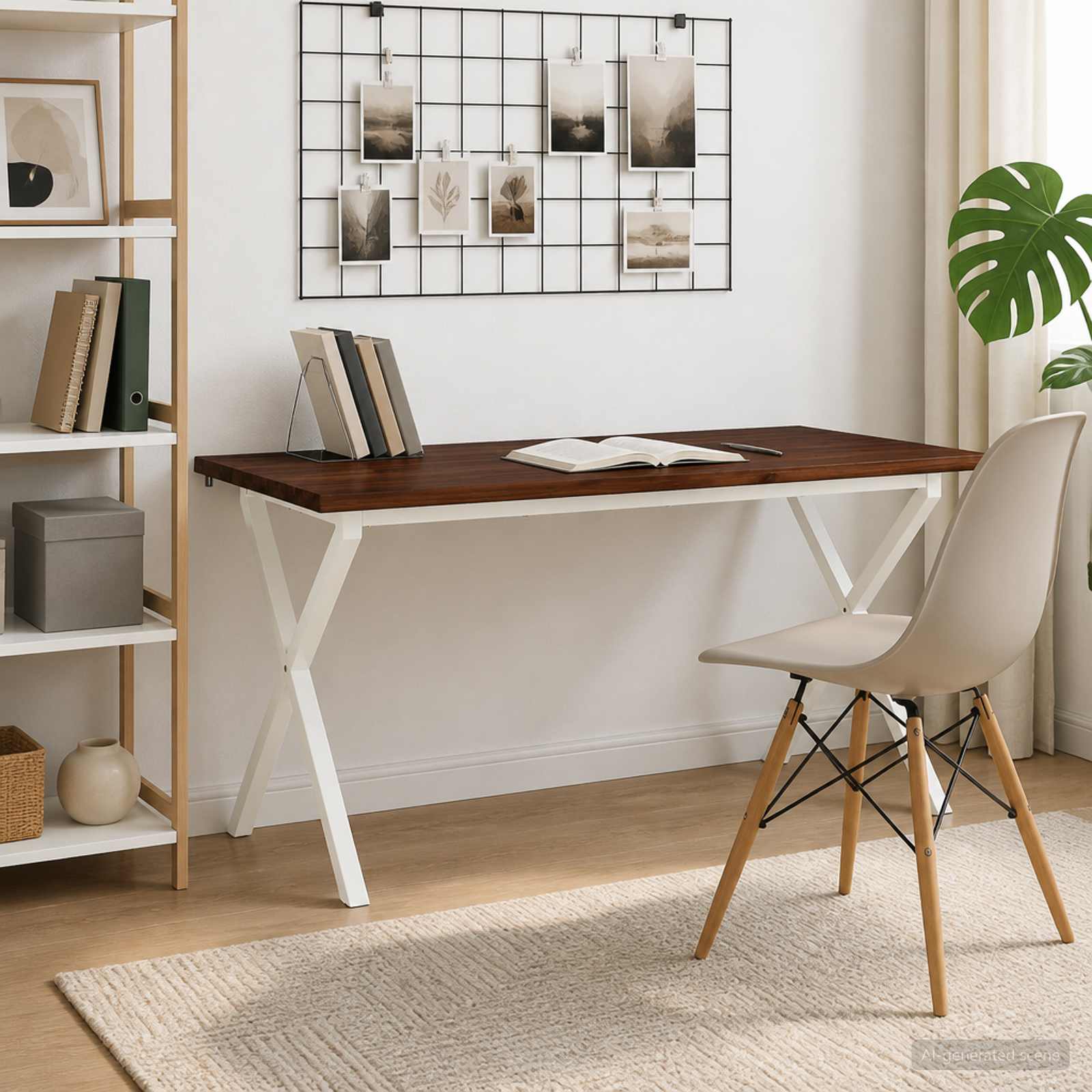 vidaXL - Eettafel - met - levendige - rand - 160 - x - 70 - x - 75 - cm