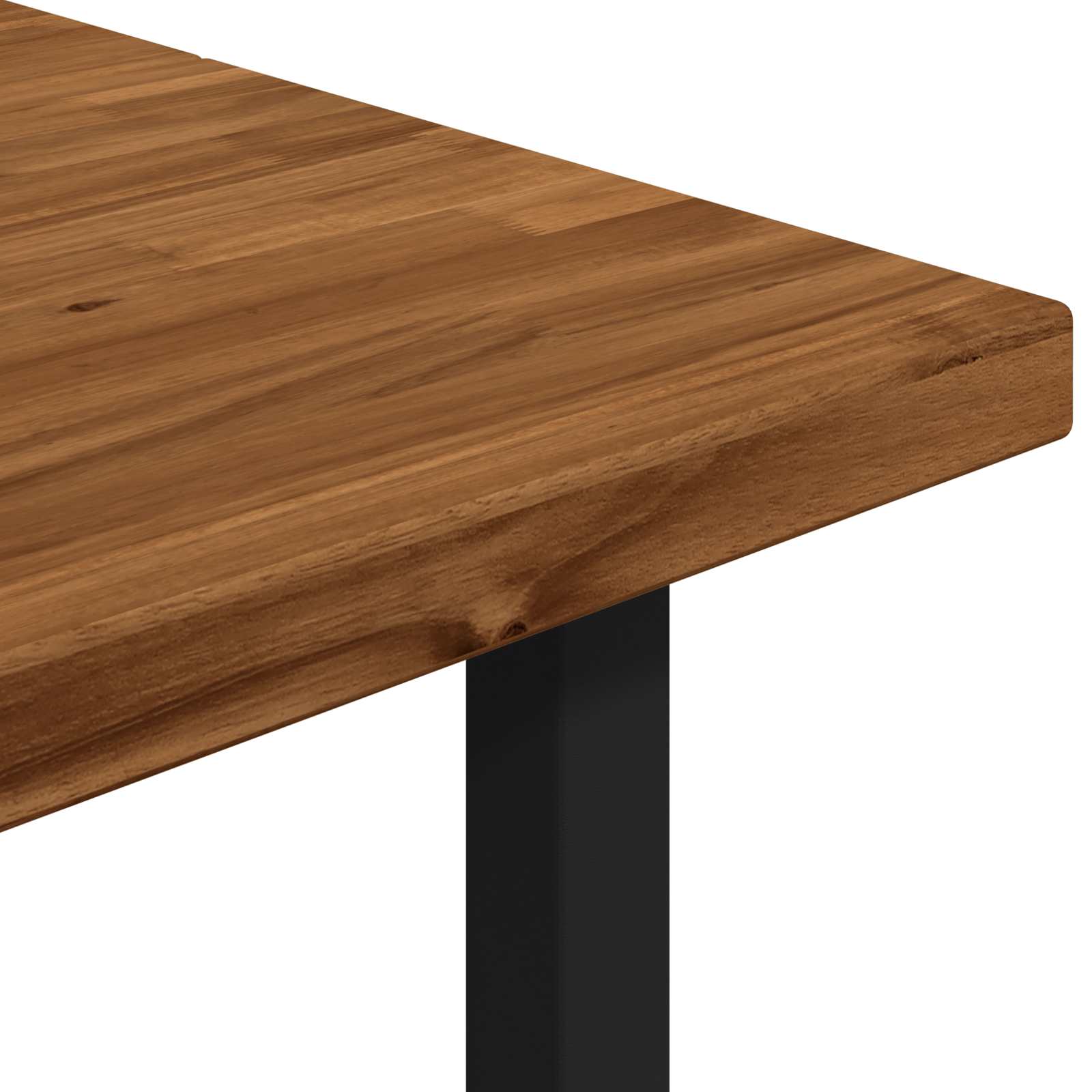 Vierkante Eettafel 160 x 70 x 75 cm Massief Acaciahout Naturel image 7