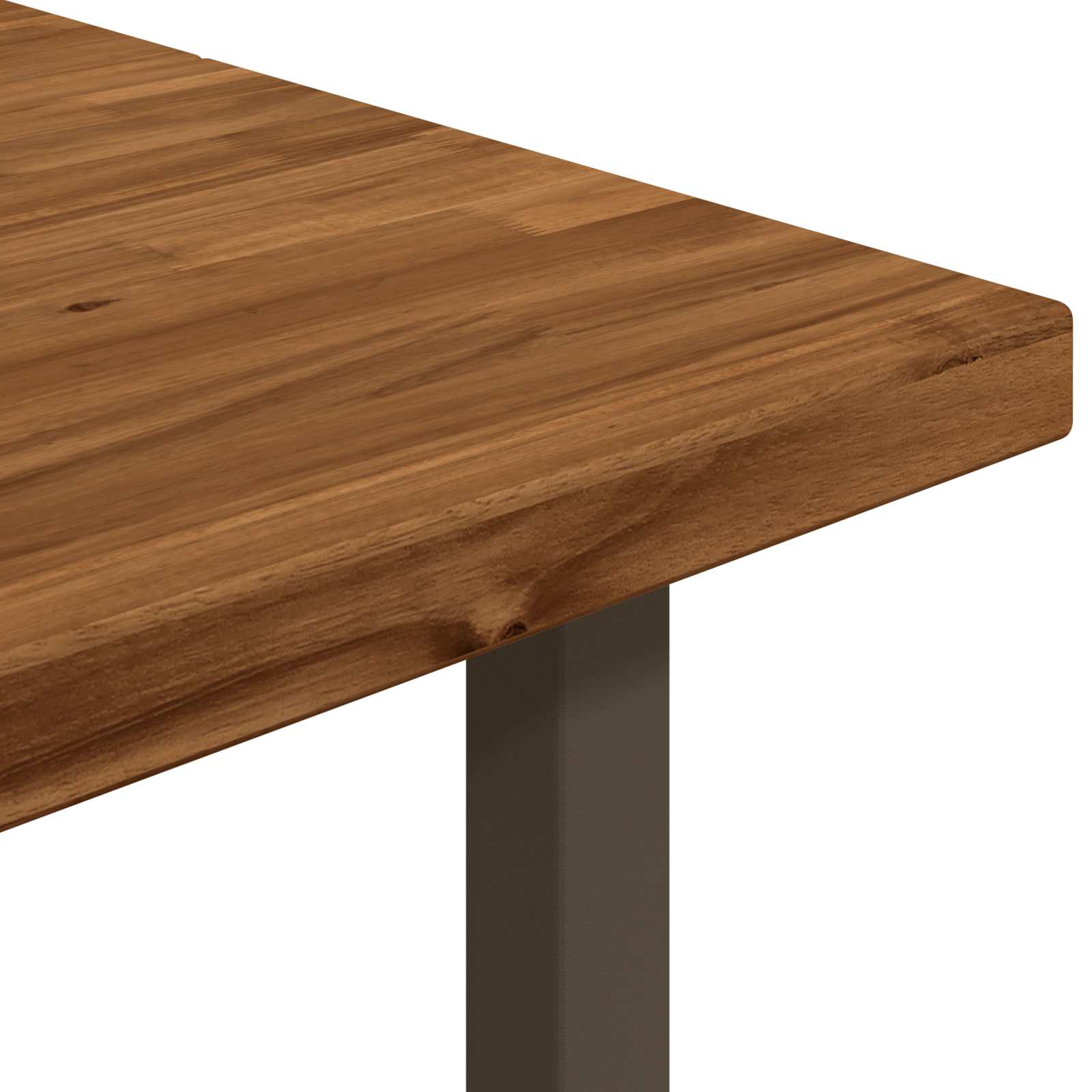 Vierkante Eettafel 160 x 70 x 75 cm Massief Acaciahout Naturel image 7