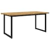 vidaXL Ruudukujuline s&ouml;&ouml;gilaud 160 x 70 x 75 cm Tugev akatsiapuu Valge