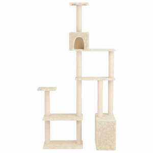 Kočičí strom se škrabacími sloupky sisal Krémová 177,5 cm - obrázek 3