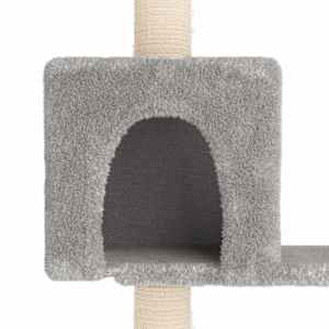 Kočičí strom se škrabacími sloupky sisal Světle šedá 177,5 cm - obrázek 6