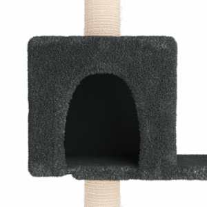 Kočičí strom se škrabacími sloupky sisal Tmavě šedá 177,5 cm - obrázek 6