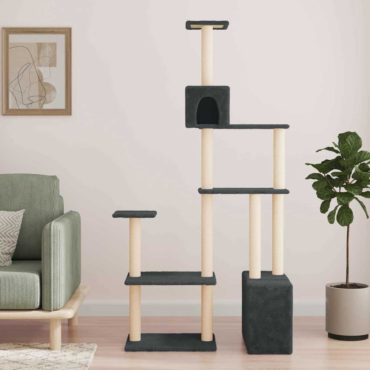 Kattetræ med sisal klatreposter 177,5 cm
