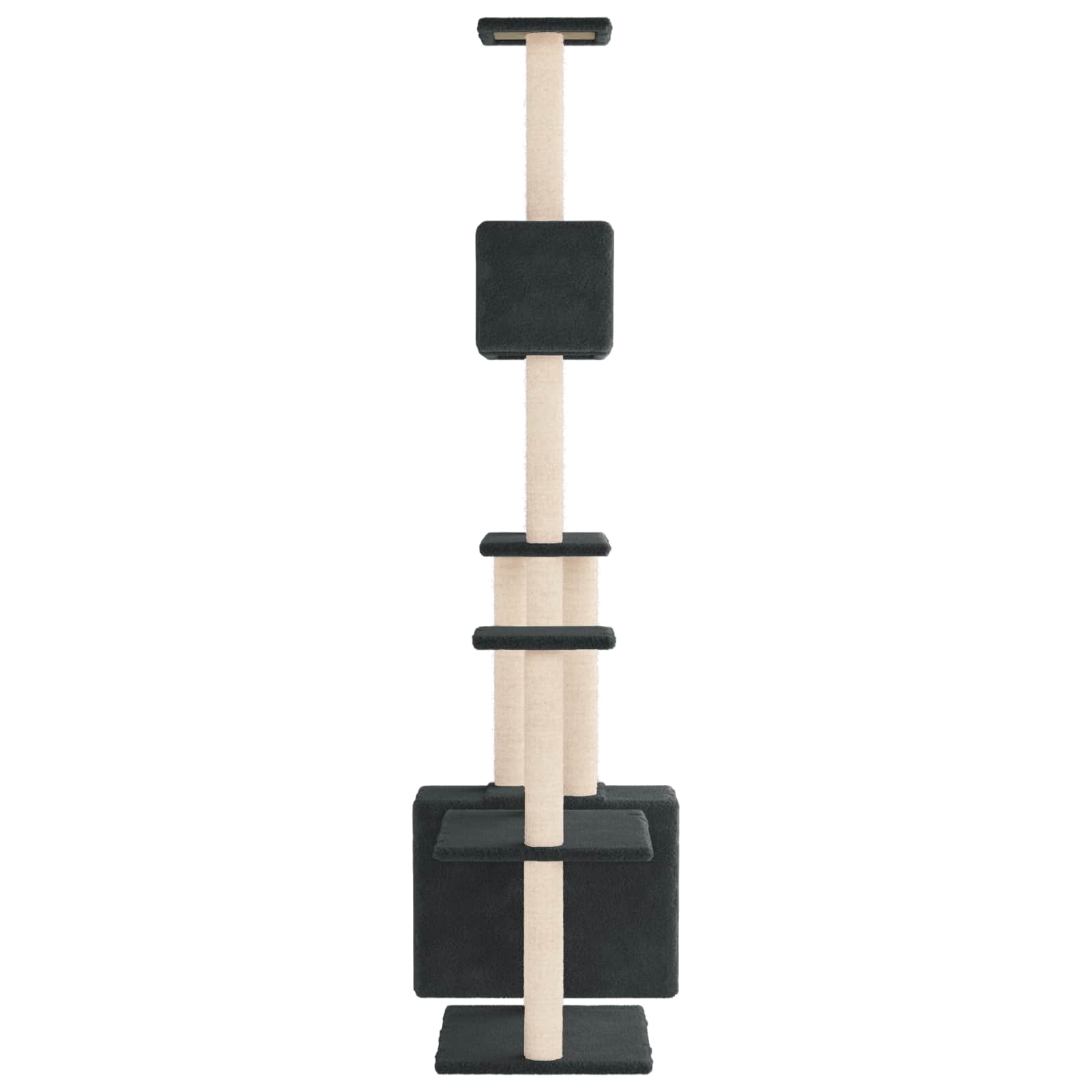 Kattenboom met sisal krabpalen Donkergrijs 177,5 cm image 4