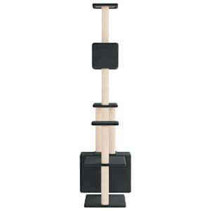 Kočičí strom se škrabacími sloupky sisal Tmavě šedá 177,5 cm - obrázek 4