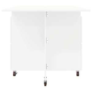 Jídelní stůl 2 pcs 140 x 80 x 77 cm Kompozitní dřevo Bílá - obrázek 7