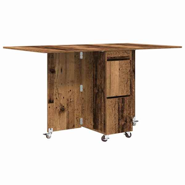 vidaXL S&ouml;&ouml;gilaud 140 x 80 x 77 cm Tehispuit Vana puit Ristk&uuml;lik
