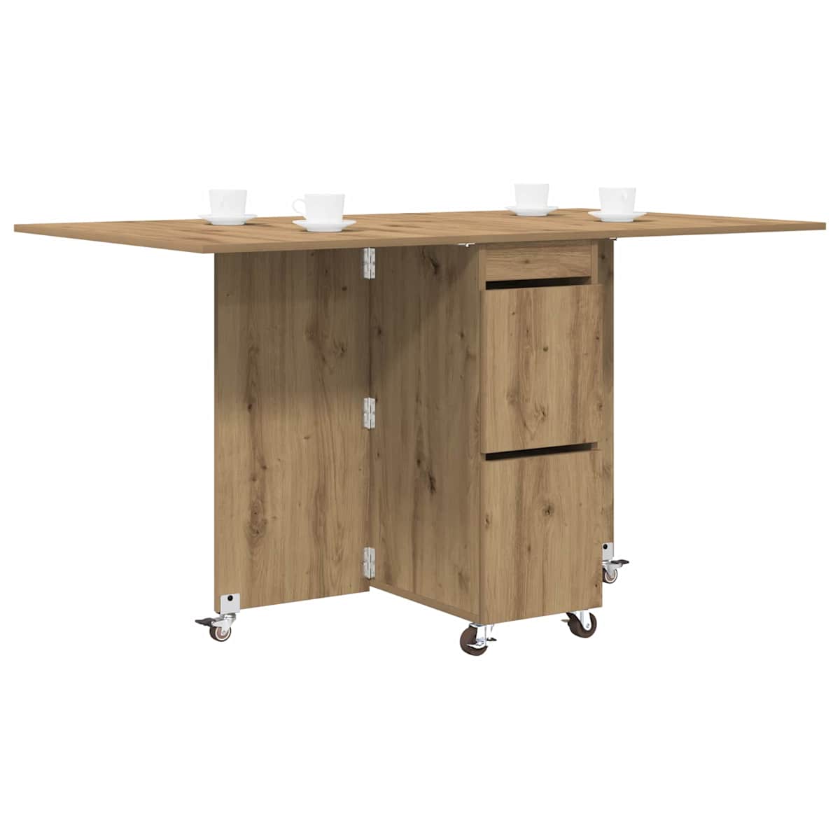 Spisebord 140 x 80 x 77 cm Konstrueret træ - Billede 3