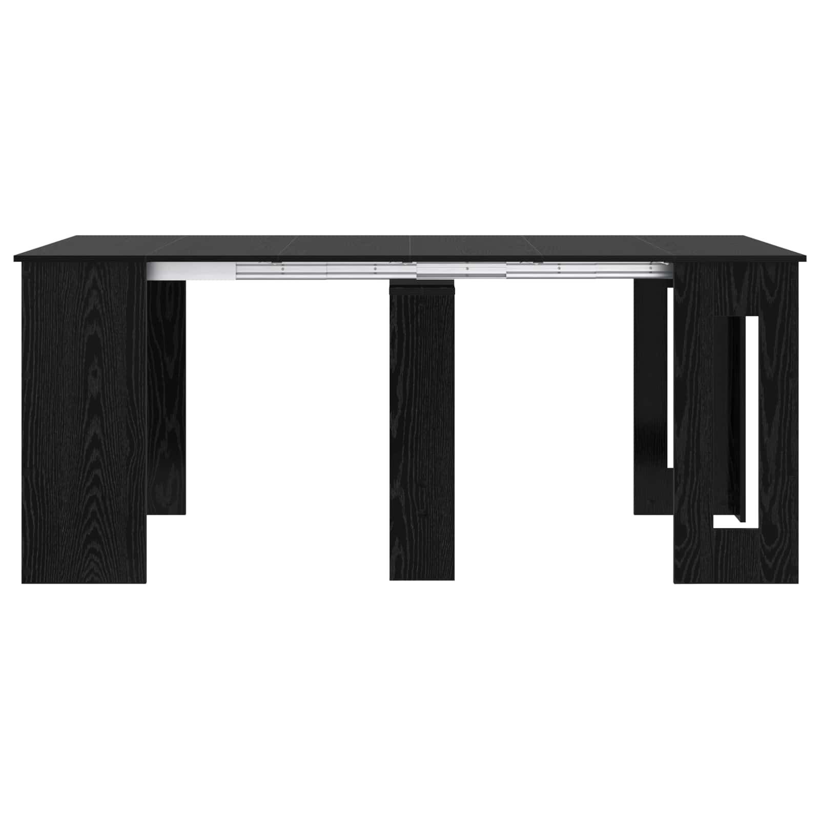 Ruokailupöytä 180 x 85 x 75 cm Tekninen puu Musta tammi - Image 6