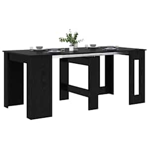 Jídelní stůl 180 x 85 x 75 cm Kompozitní dřevo Černý dub - obrázek 3