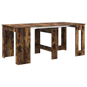 Jídelní stůl 180 x 85 x 75 cm Kompozitní dřevo Kouřový dub - obrázek 2