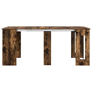 Jídelní stůl 180 x 85 x 75 cm Kompozitní dřevo Kouřový dub - obrázek 6