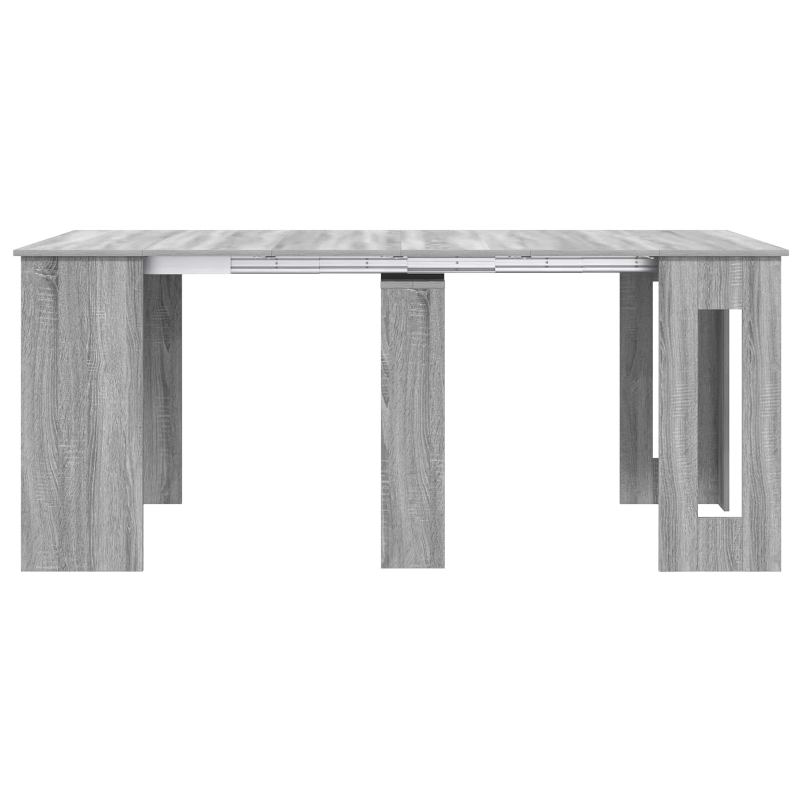 Ruokailupöytä 180 x 85 x 75 cm Tekninen puu Harmaa Sonoma - Image 6