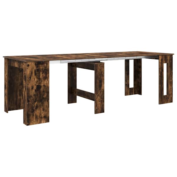 vidaXL S&ouml;&ouml;gilaud 240 x 85 x 75 cm Tehispuit Suitsutatud tamm Ristk&uuml;lik