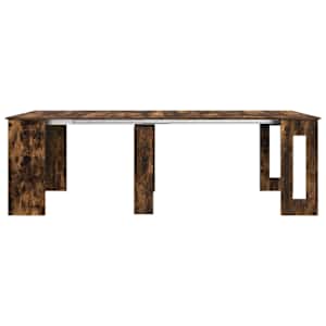 Jídelní stůl 240 x 85 x 75 cm Kompozitní dřevo Kouřový dub - obrázek 6