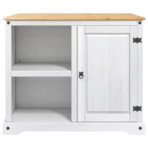 Kuchyňský vozík 2 pcs Bílý a medový vosk 112 x 77 x 91,5 cm - obrázek 4