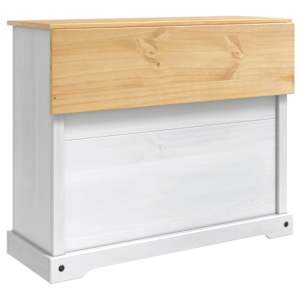 Kuchyňský vozík 2 pcs Bílý a medový vosk 112 x 70 x 91,5 cm - obrázek 6