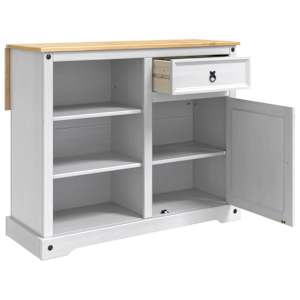 Kuchyňský vozík 2 pcs Bílý a medový vosk 112 x 70 x 91,5 cm - obrázek 3