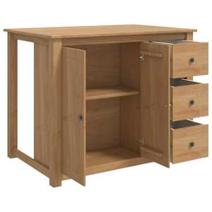Kuchyňský vozík PANAMA 2 pcs Medový vosk 112 x 77 x 90 cm - obrázek 4