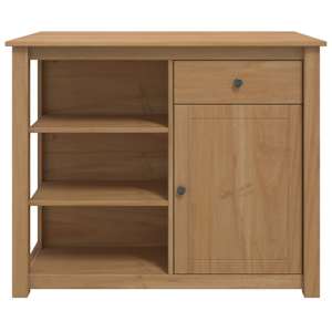 Kuchyňský vozík PANAMA 2 pcs Medový vosk 112 x 77 x 90 cm - obrázek 4