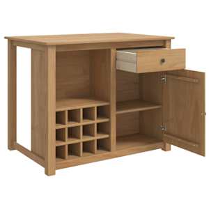 Kuchyňský vozík PANAMA 2 pcs Medový vosk 112 x 77 x 90 cm - obrázek 4