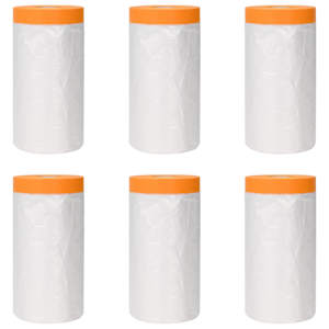 vidaXL Tolmuplaat kleeplindiga 6 tk L&auml;bipaistev 110 x 3300 cm HDPE