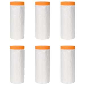 vidaXL Tolmuplaat kleeplindiga 6 tk L&auml;bipaistev 210 x 2000 cm HDPE