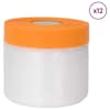 vidaXL Tolmuplaat kleeplindiga 12 tk L&auml;bipaistev 30 x 3300 cm HDPE
