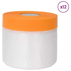 vidaXL Tolmuplaat kleeplindiga 12 tk L&auml;bipaistev 30 x 3300 cm HDPE