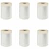 vidaXL Tolmumatt liimiga teibiga 6 tk L&auml;bipaistev 55 x 3300 cm HDPE