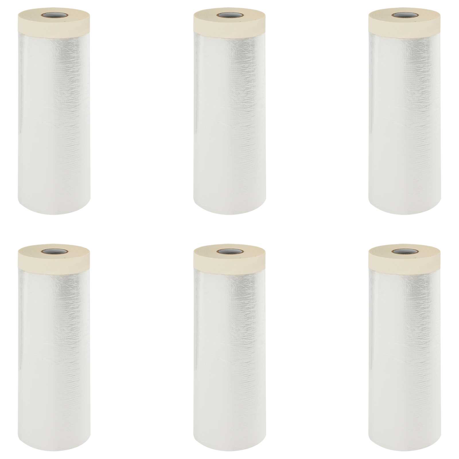 Prašni list z lepilnim trakom 6 pcs Transparentno 240 x 2000 cm - slika 2