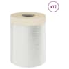 vidaXL Tolmumatt liimiga teibiga 12 tk L&auml;bipaistev 30 x 3300 cm HDPE